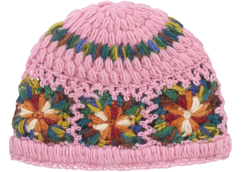 帽子 Supreme Crochet Beanie Pink Supreme Crochet Beanie (SS25) Pink – Side Kicks