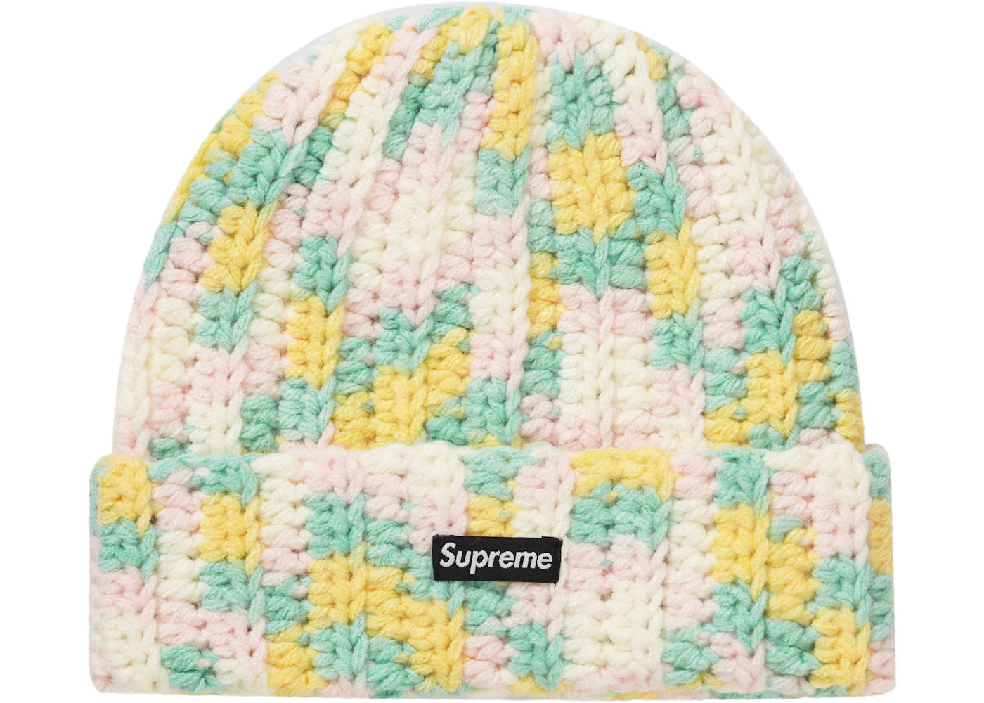 Supreme Crochet Beanie Yellow