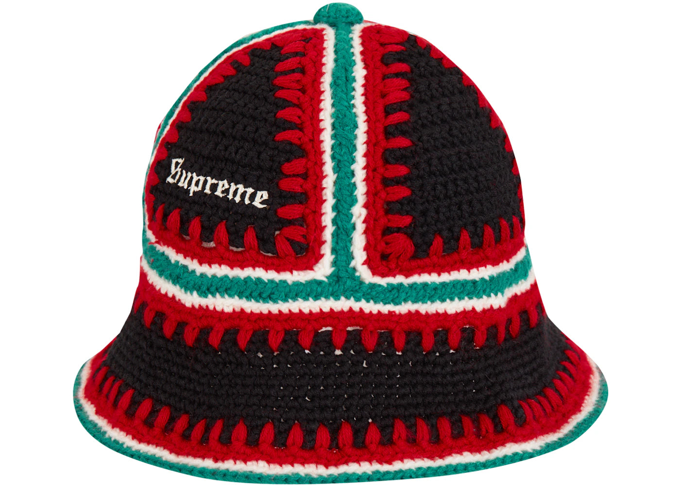Supreme Crochet Edge Hat Black