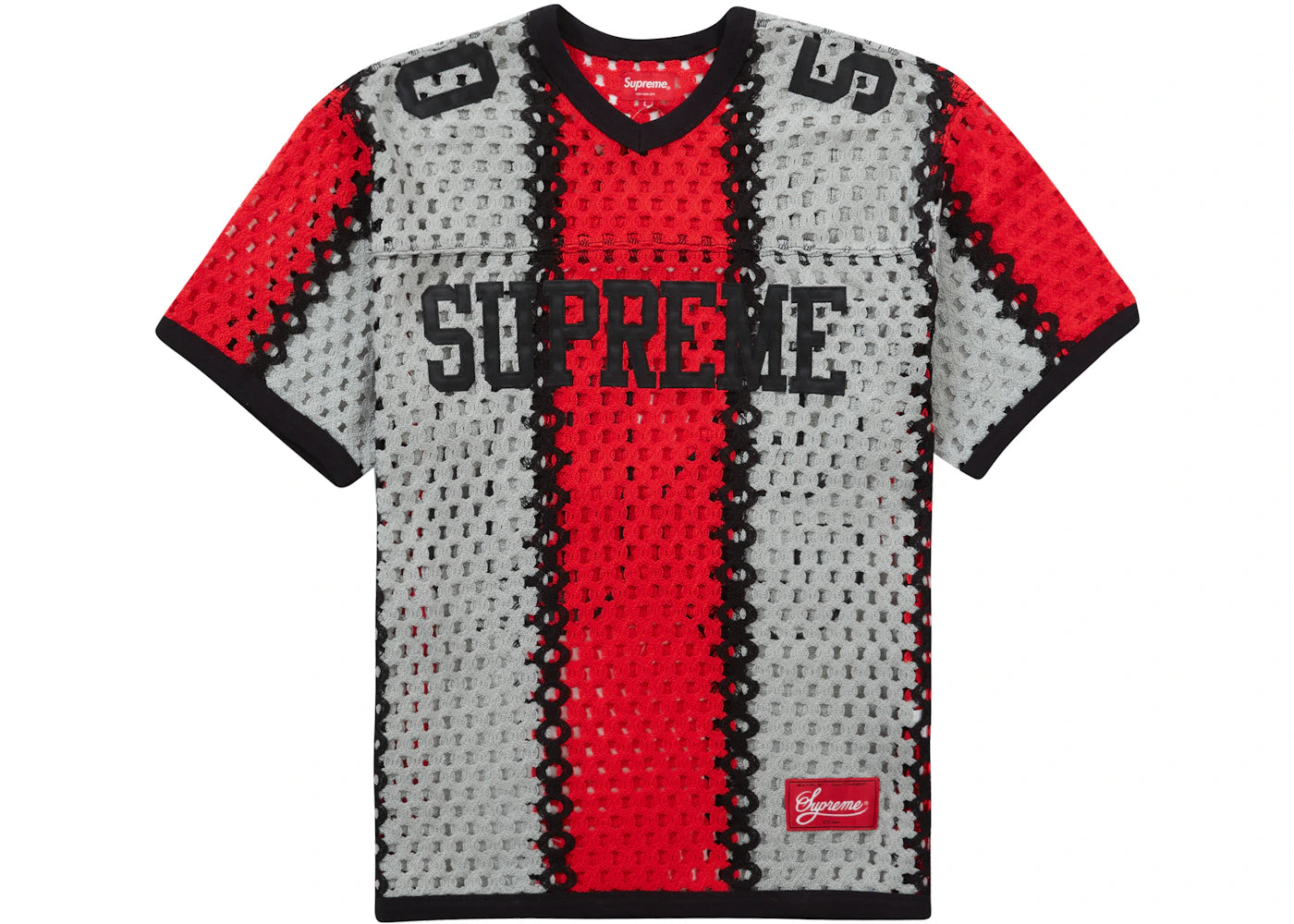 Supreme Crochet Football Jersey Black