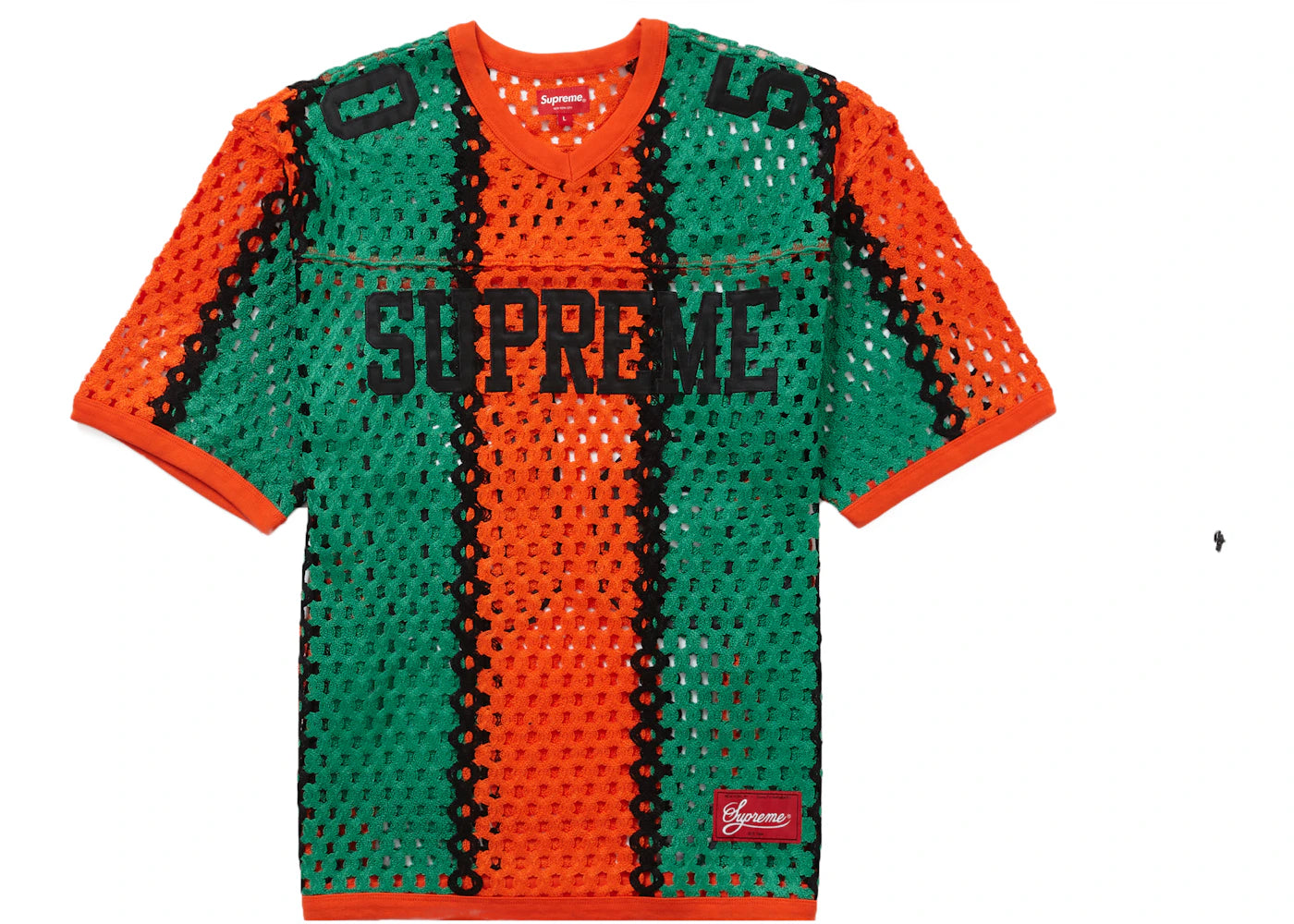 Supreme Crochet Football Jersey Orange