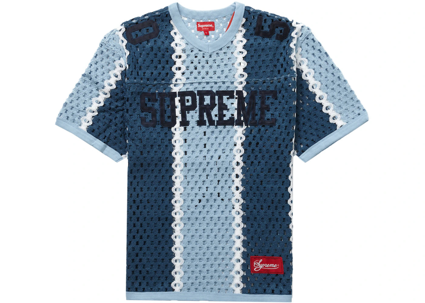 Supreme Crochet Football Jersey Slate