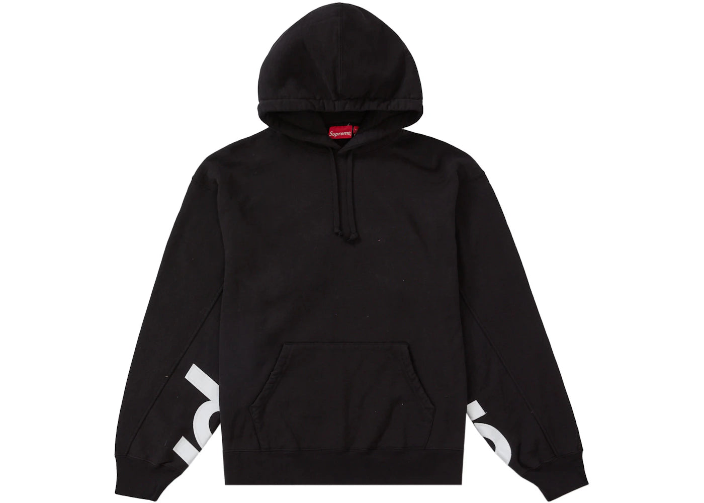 Supreme Cropped Panels Hooded Sweatshirt Black