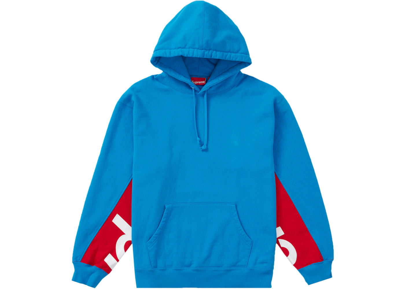 Supreme Cropped Panels Hooded Sweatshirt Bright Blue