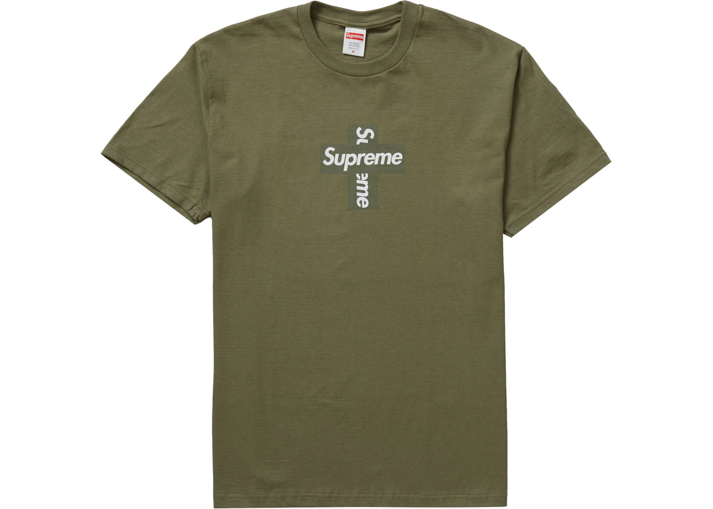 Supreme Cross Box Logo Tee Light Olive