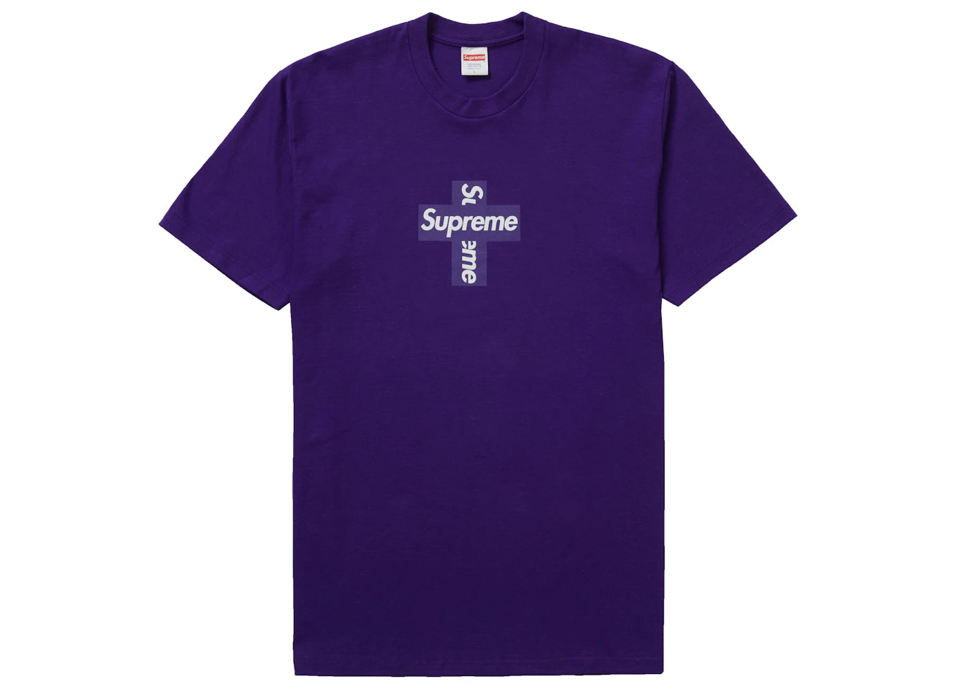 Supreme Cross Box Logo Tee Purple
