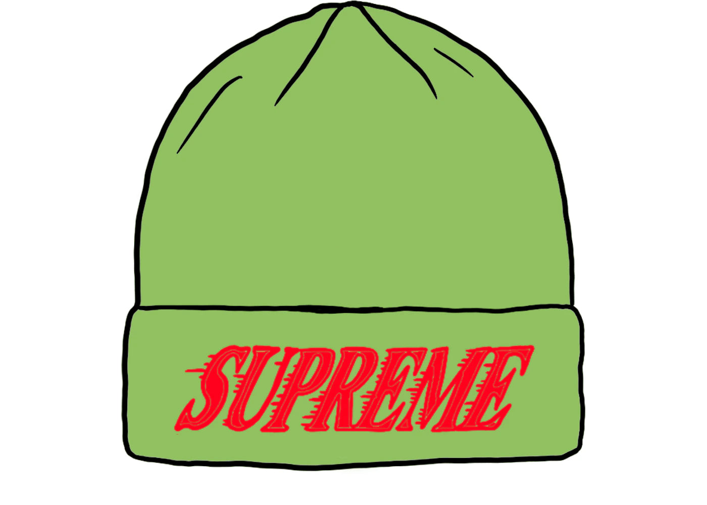 Supreme Crossover Beanie Lime