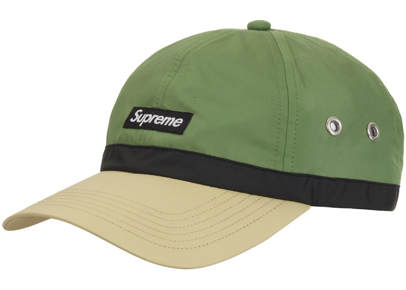 Supreme Crown Band Nylon 6 Panel (SS24) Olive
