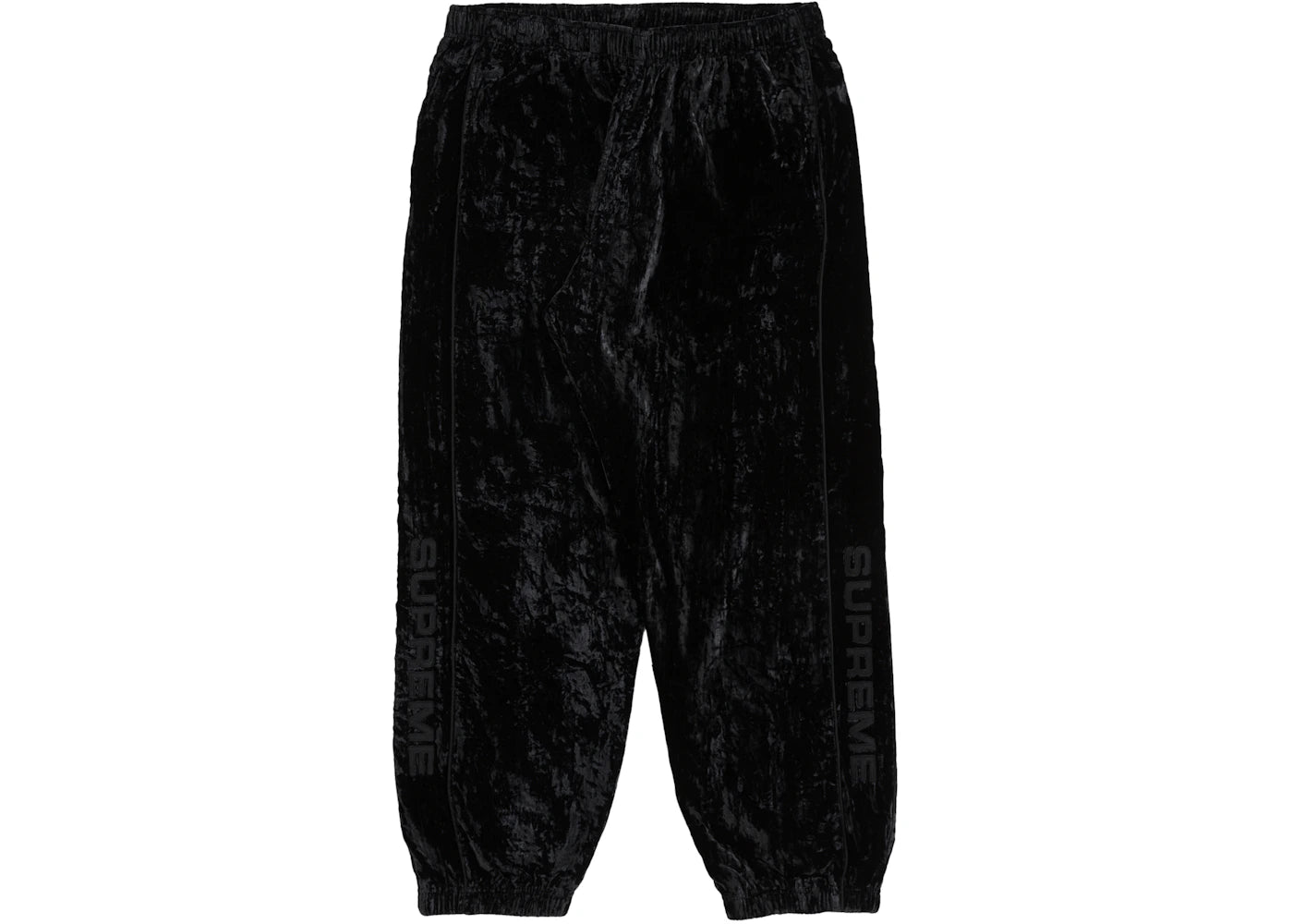 Supreme Crushed Velvet Track Pant Black