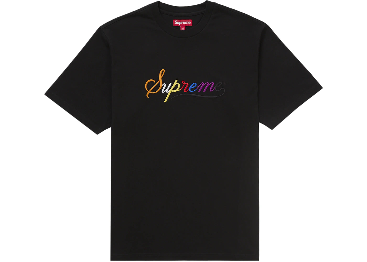 Supreme Cursive S/S Top Black