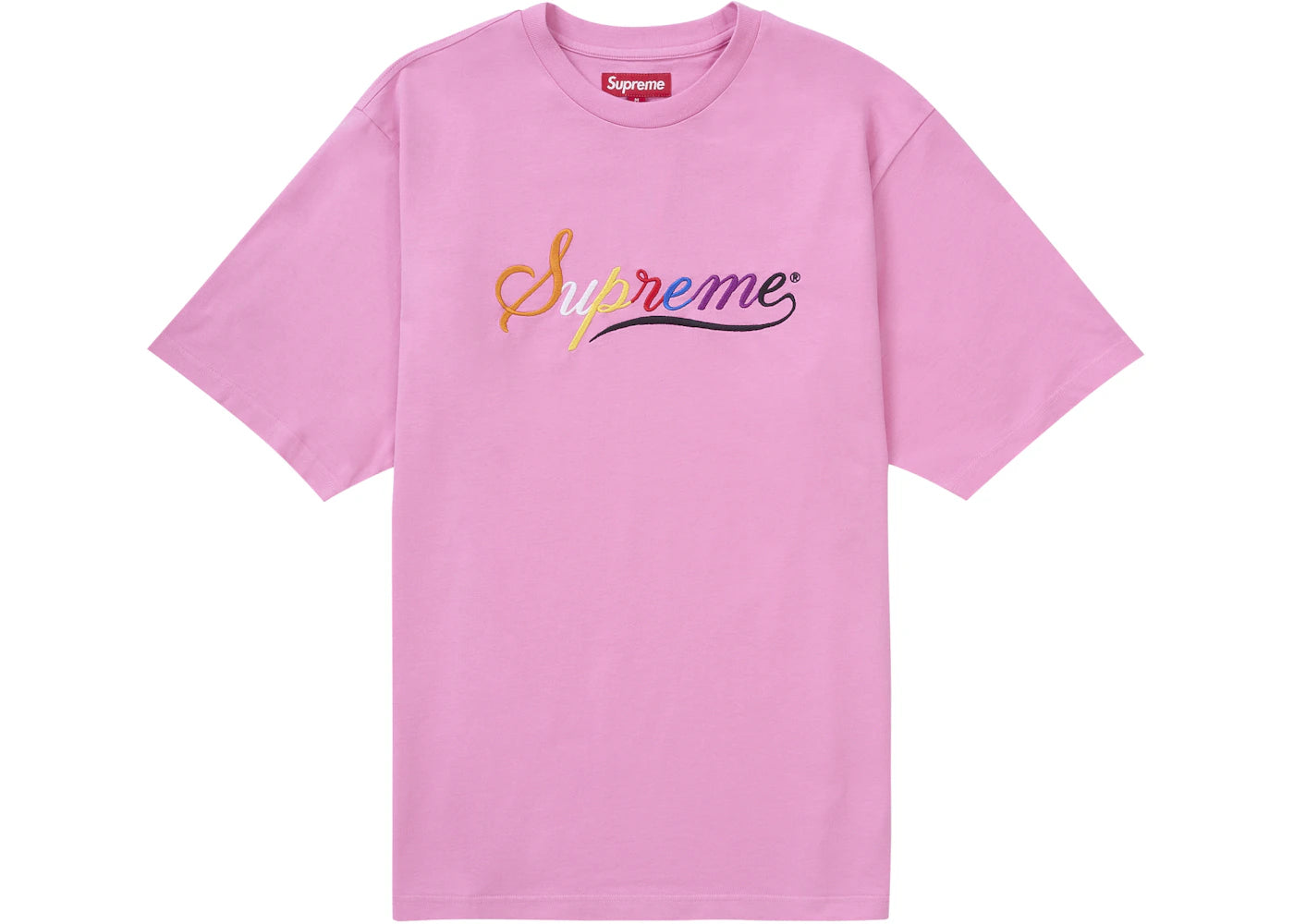 Supreme Cursive S/S Top Pink