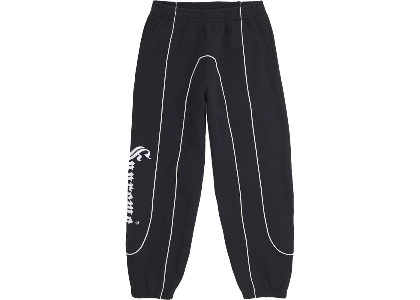 Supreme Curve Piping Sweatpant Black