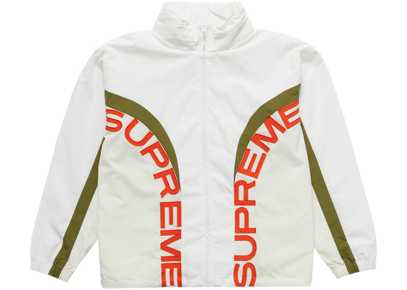 Supreme Curve Track Jacket White