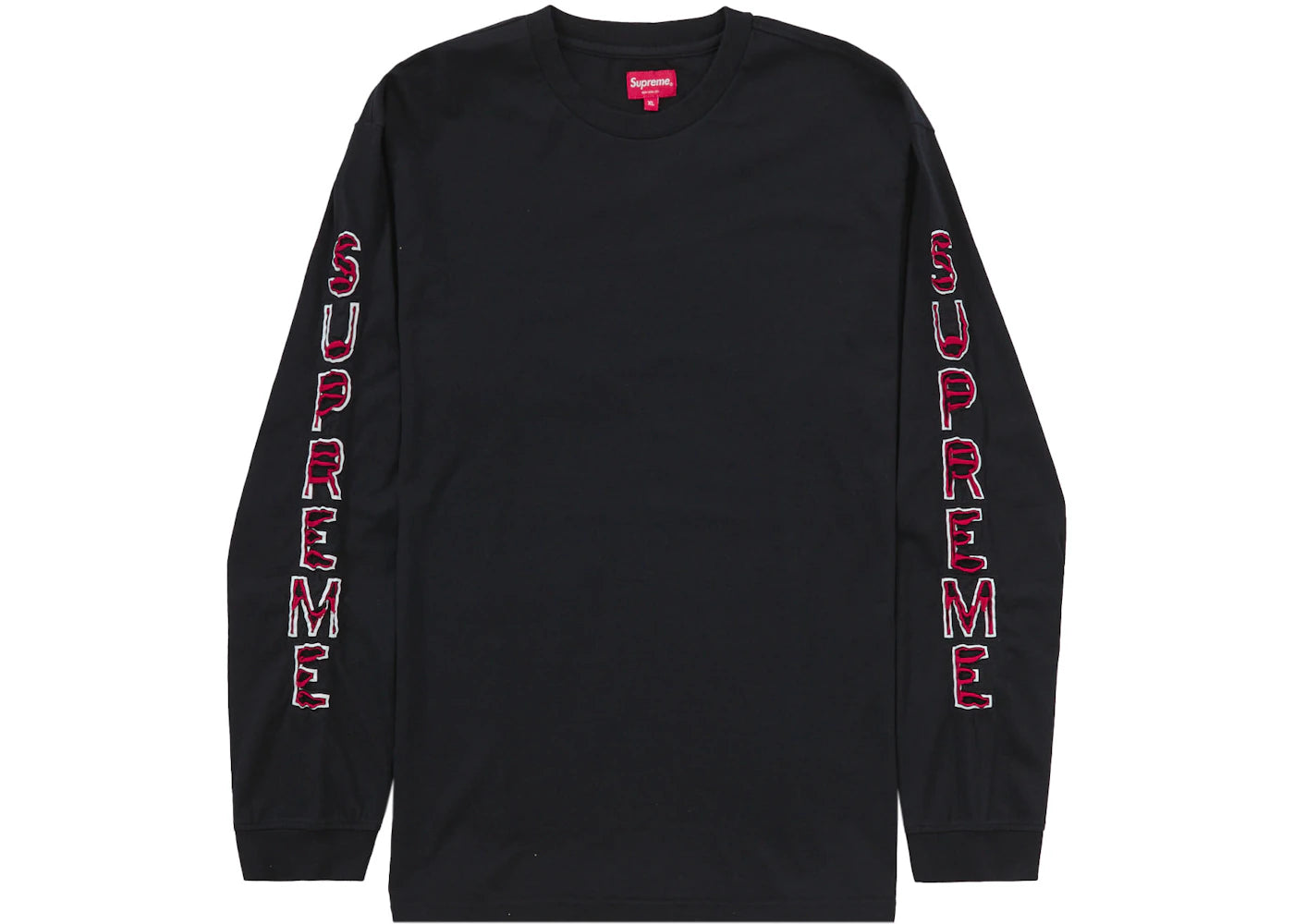 Supreme Cut Out L/S Top Black