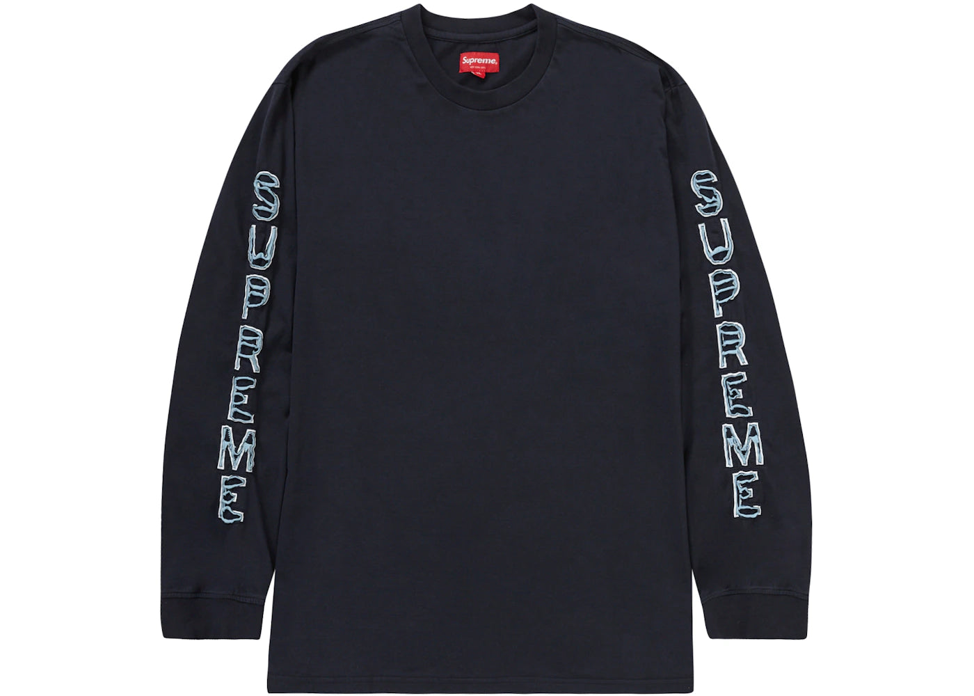 Supreme Cut Out L/S Top Washed Navy