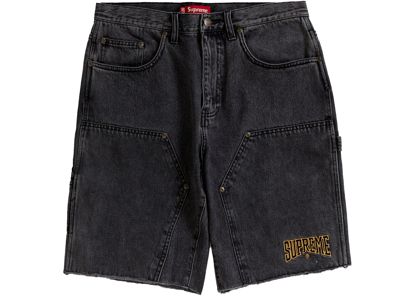 Supreme Cutoff Double Knee Denim Painter Short Black