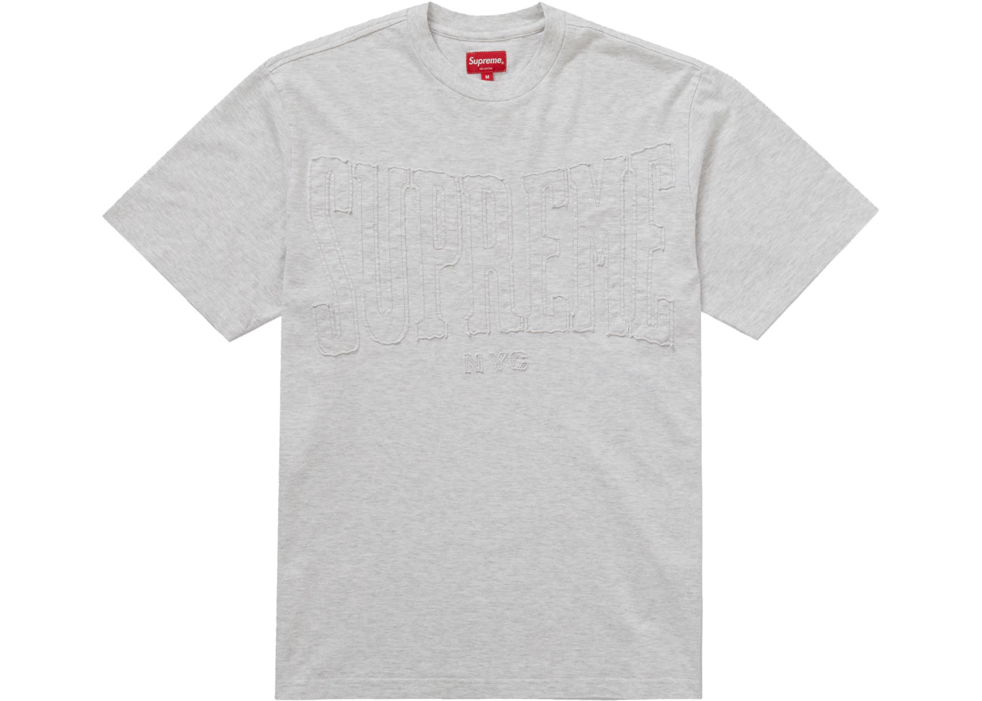 Supreme Cutout Logo S/S Top Ash Grey