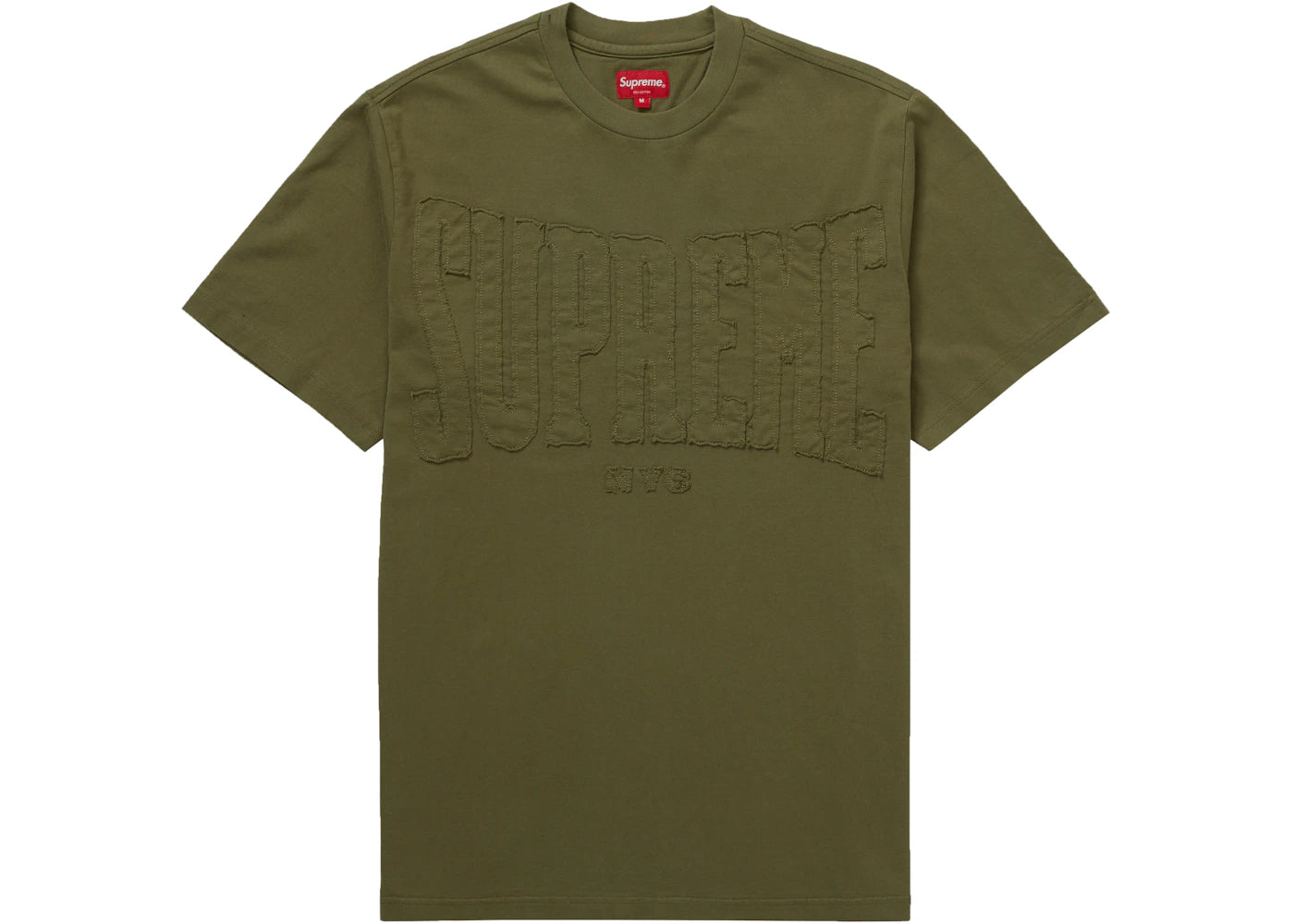 Supreme Cutout Logo S/S Top Olive