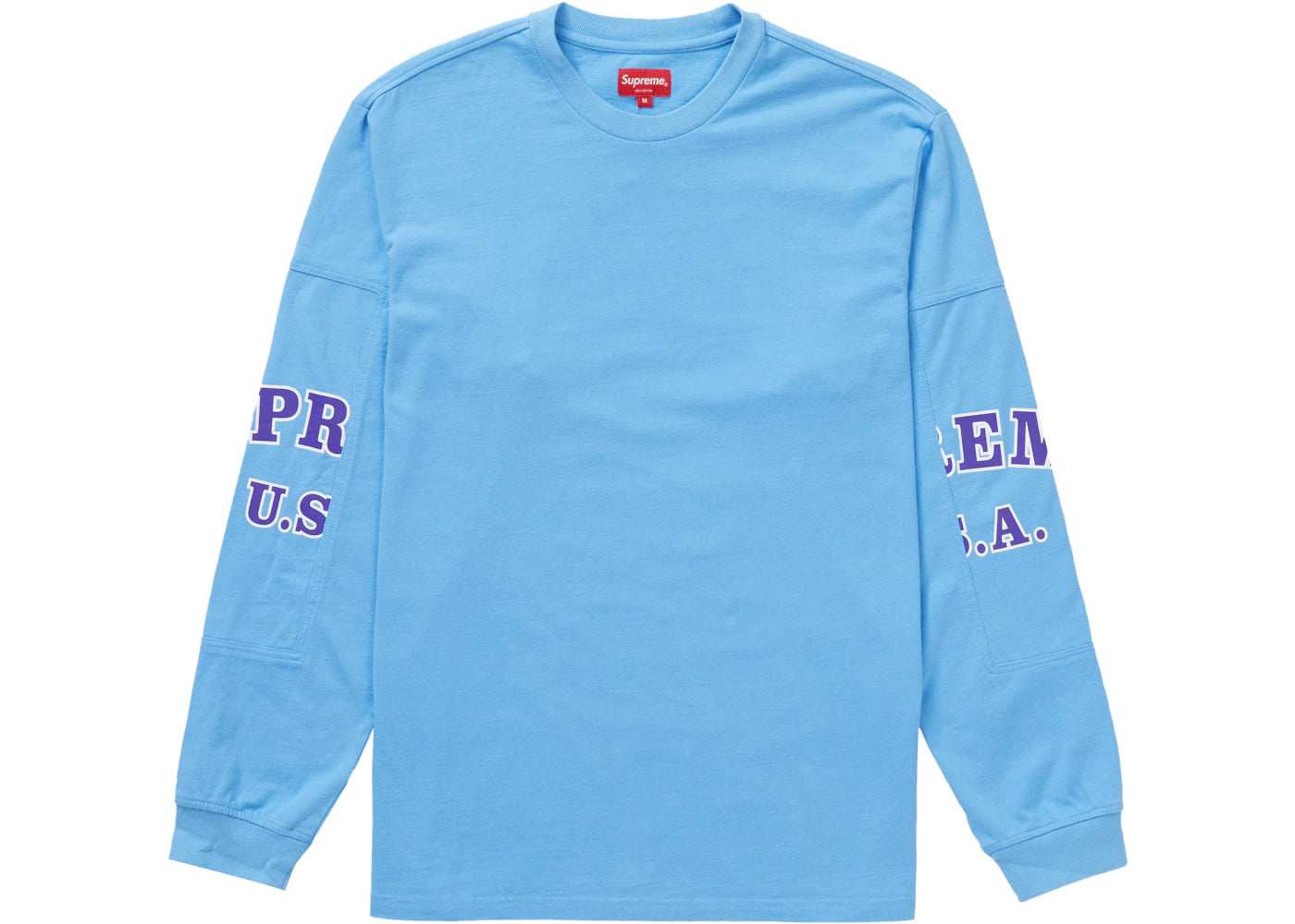 Supreme Cutout Sleeves L/S Top Blue