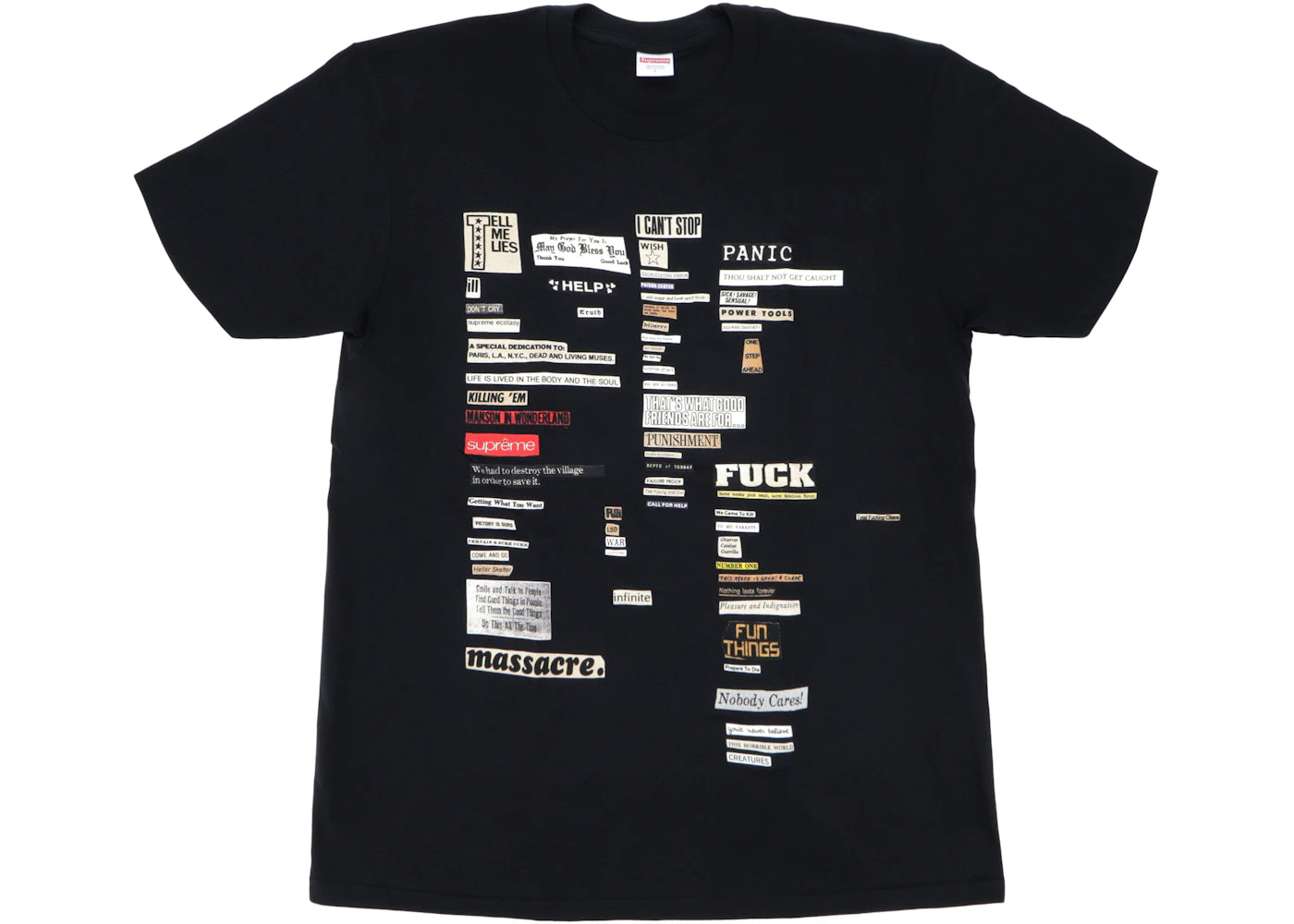 Supreme Cutouts Tee Black