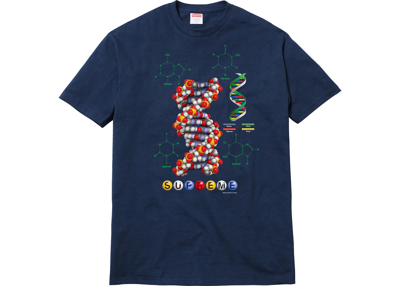 Supreme DNA Tee Navy