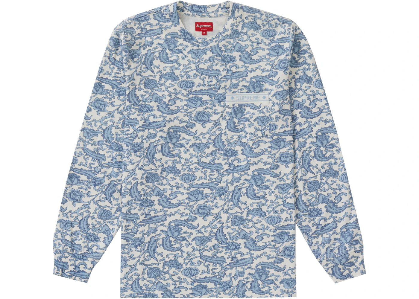Supreme Damask L/S Top Royal
