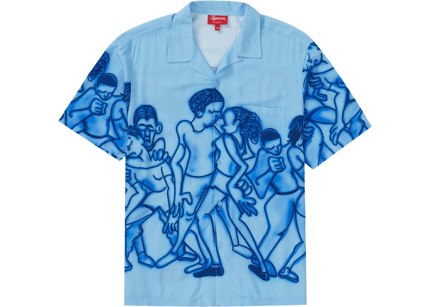 Supreme Dancing Rayon S/S Shirt Light Blue