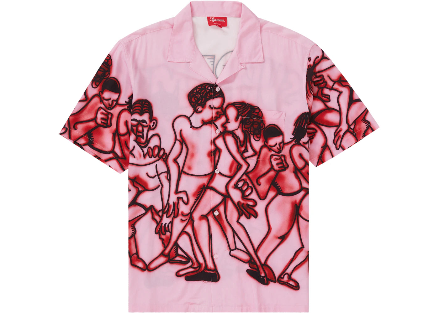 Supreme Dancing Rayon S/S Shirt Pink