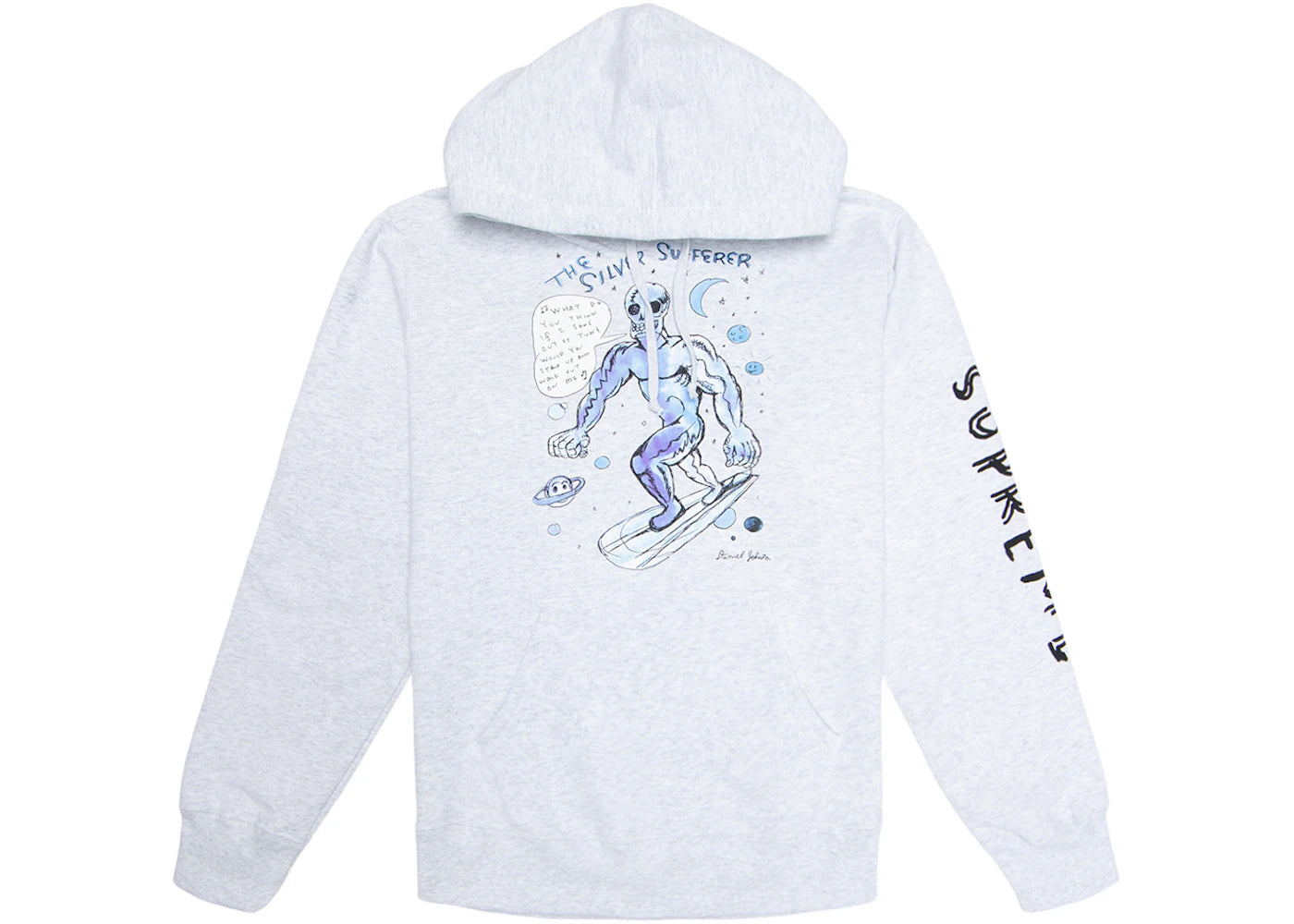 Supreme Daniel Johnston Hooded Sweatshirt Ash Grey
