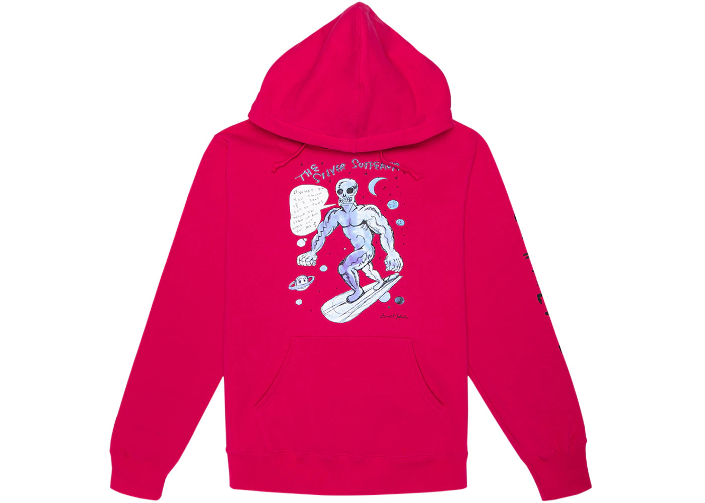 Supreme Daniel Johnston Hooded Sweatshirt Fuchsia