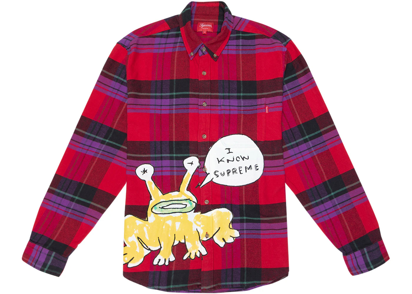 Supreme Daniel Johnston Plaid Shirt Red