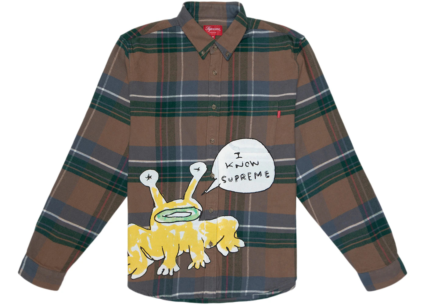 Supreme Daniel Johnston Plaid Shirt Tan