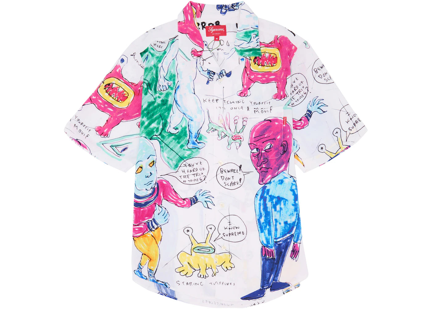 Supreme Daniel Johnston Rayon S/S Shirt White