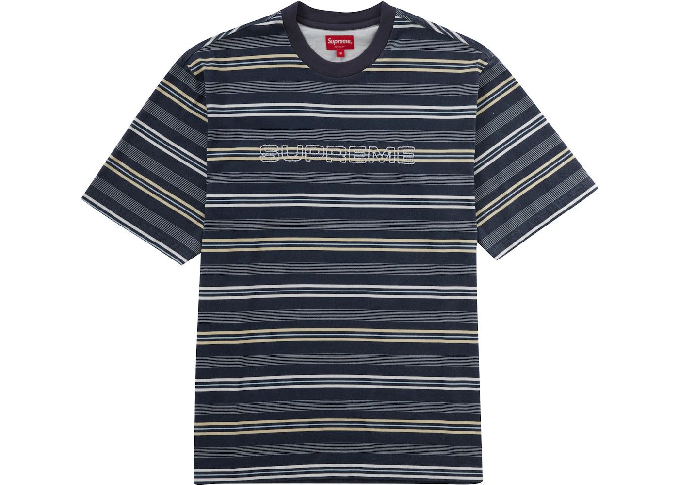 Supreme Dash Stripe S/S Top Navy