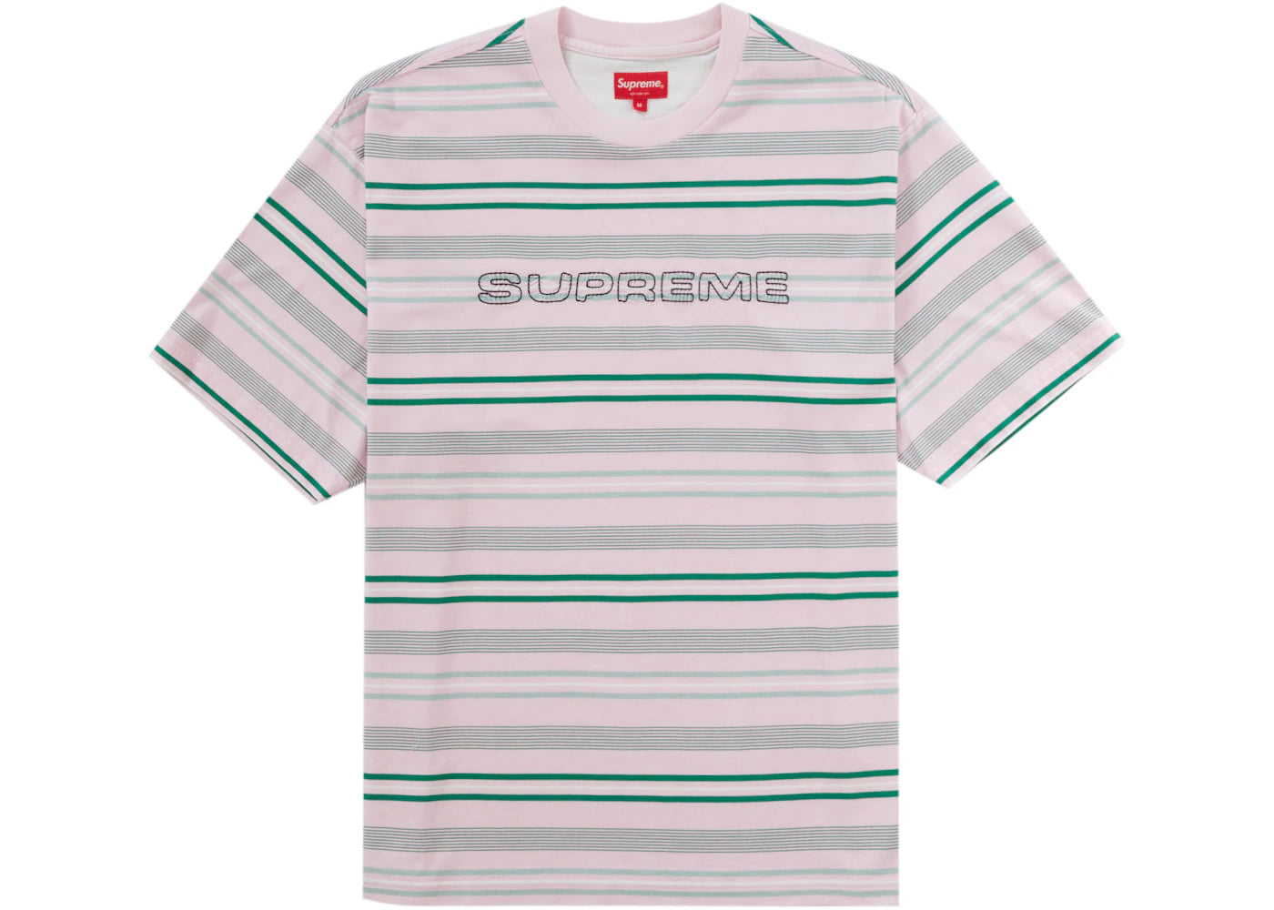 Supreme Dash Stripe S/S Top Pink