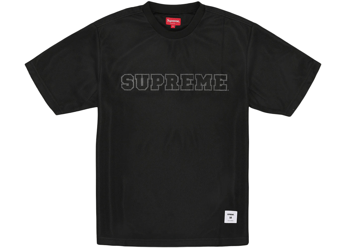 Supreme Dazzle Mesh S/S Top Black