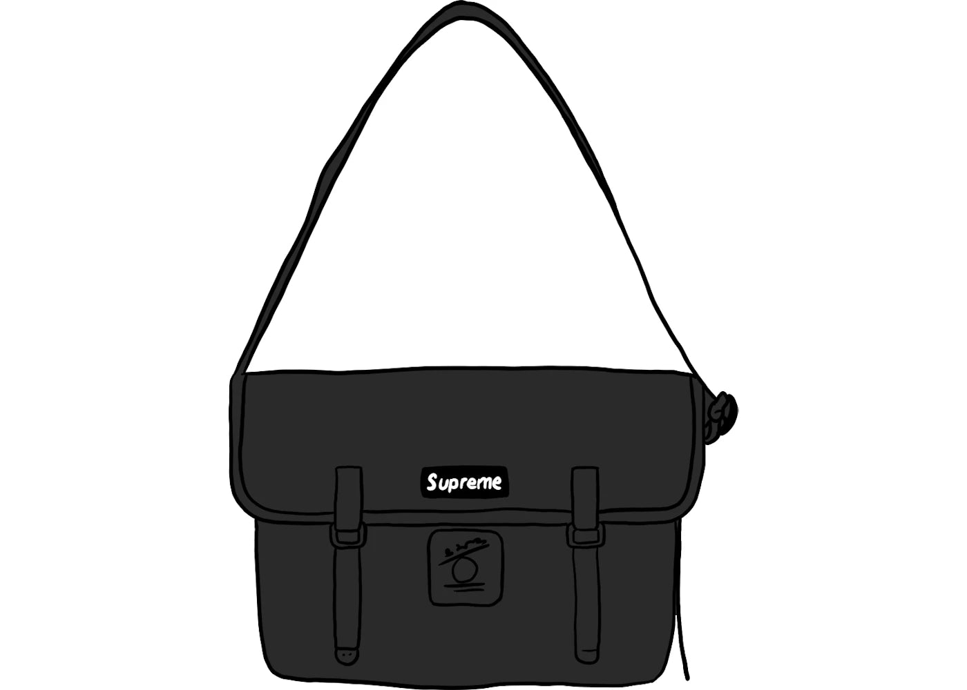 Supreme De Martini Messenger Bag Black