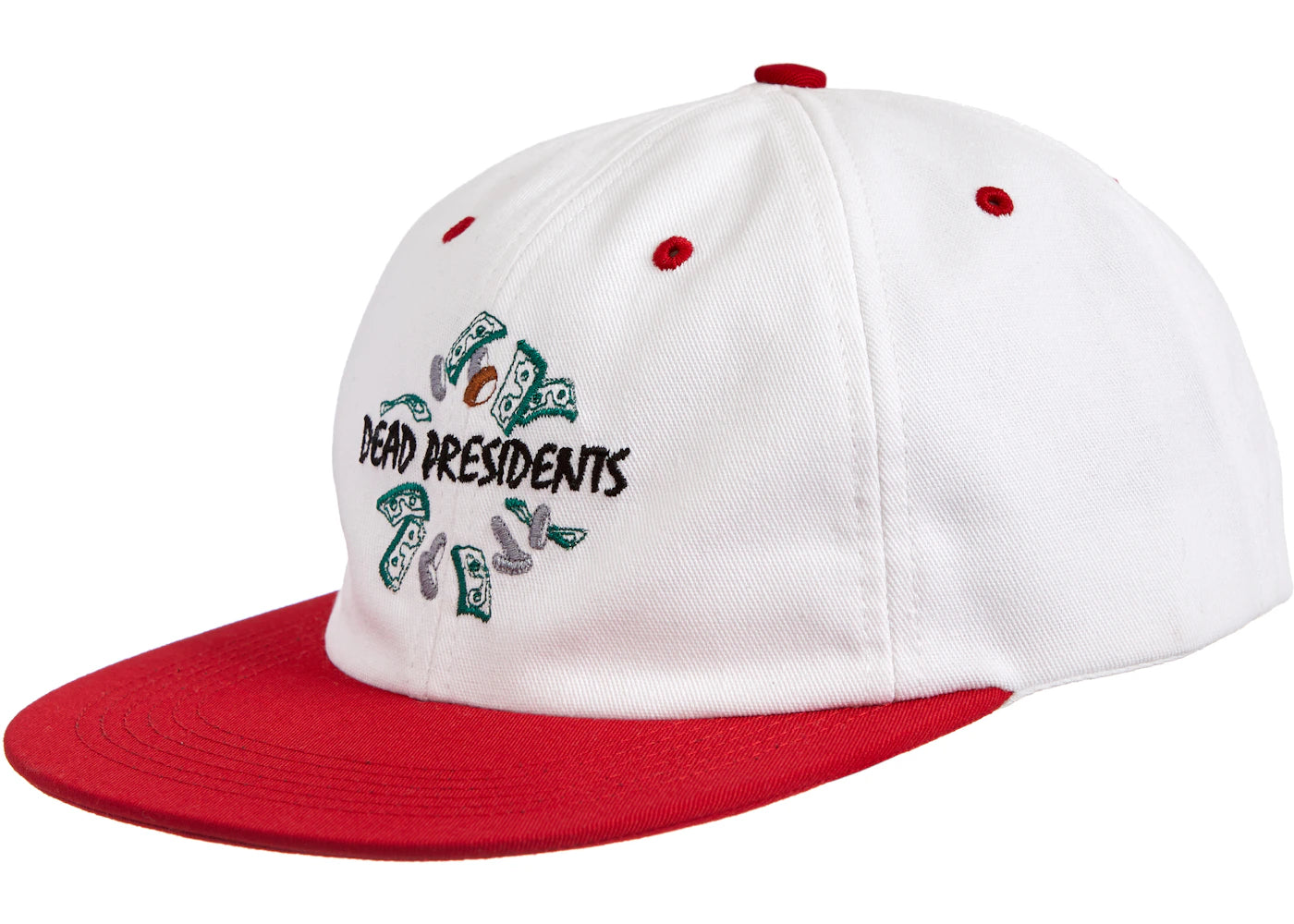 Supreme Dead Presidents 6-Panel Hat Red