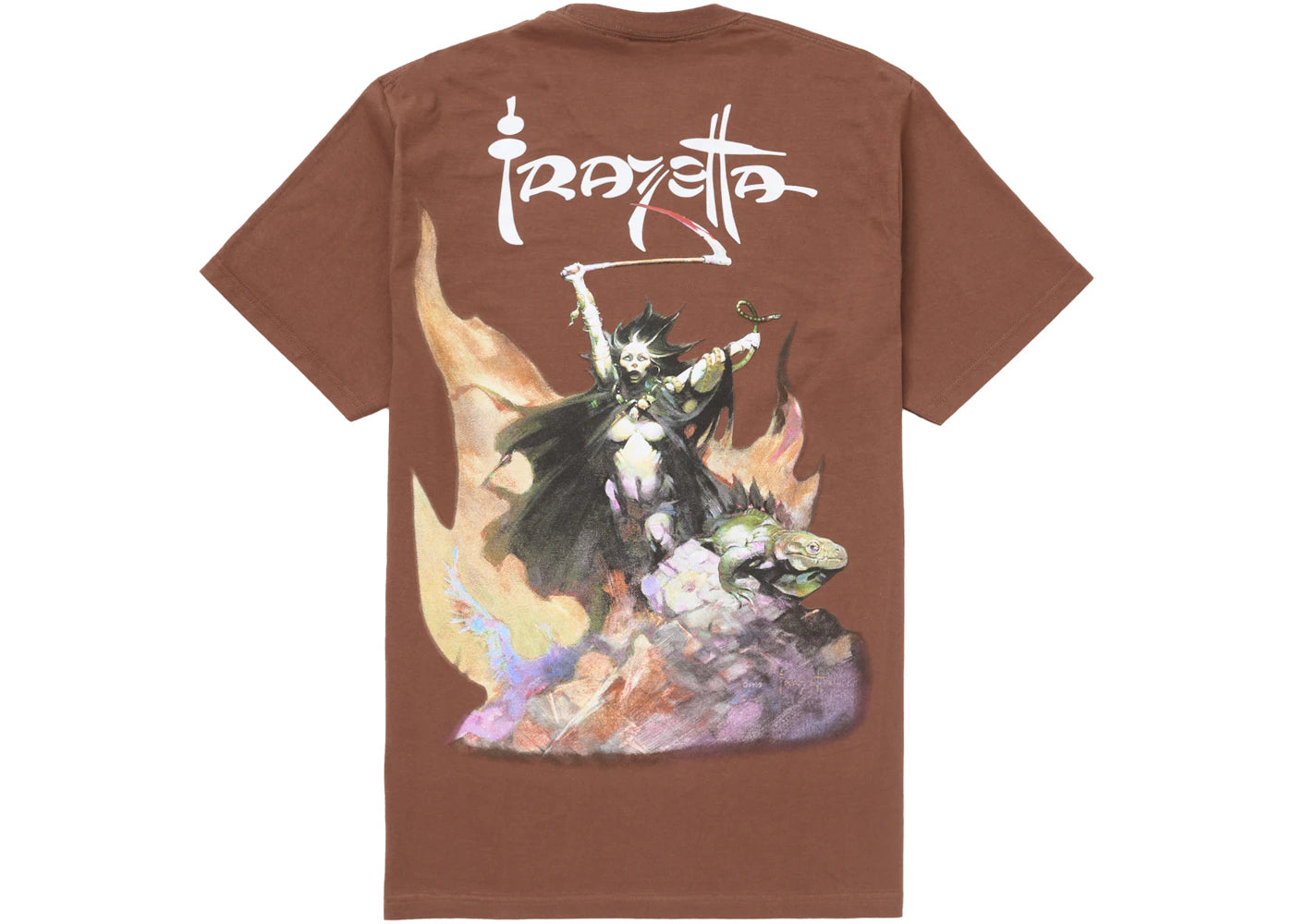 Supreme Frank Frazetta Woman With Scythe Tee Brown