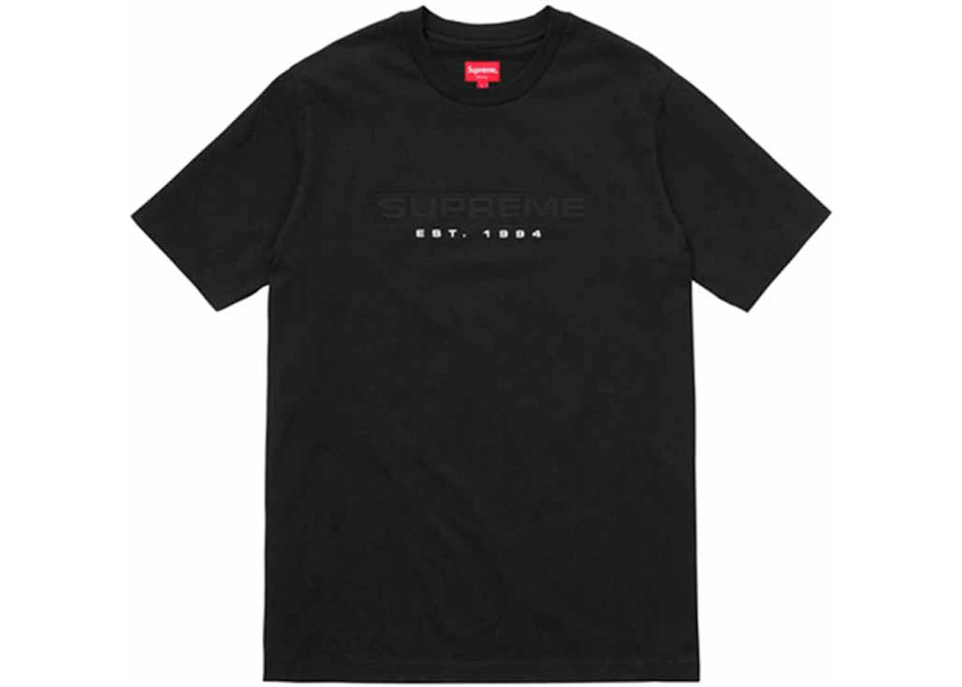Supreme Debossed Tee Black