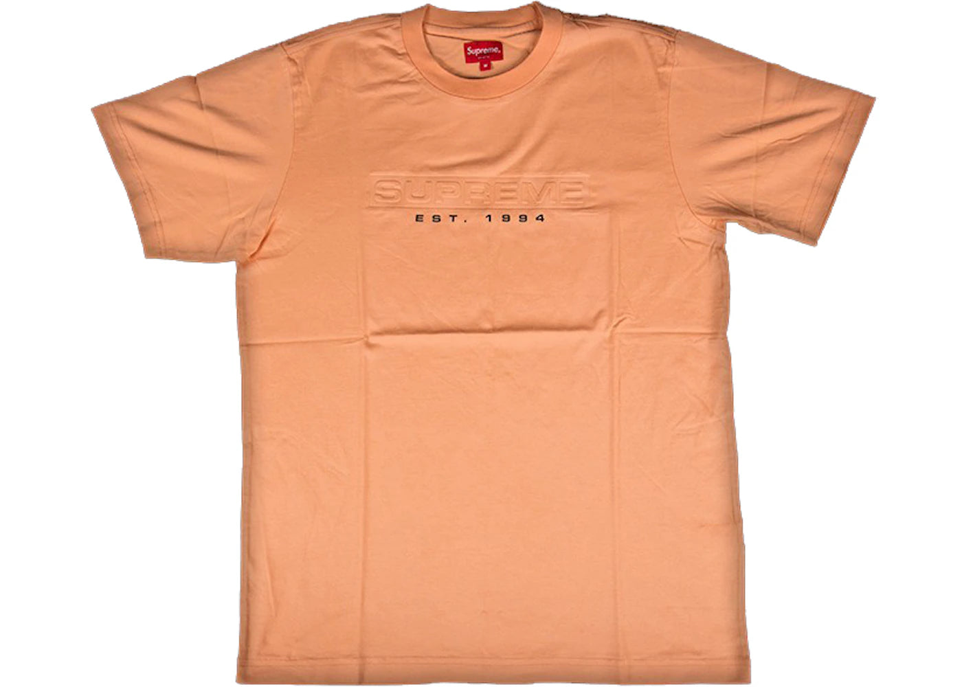 Supreme Debossed Tee Peach