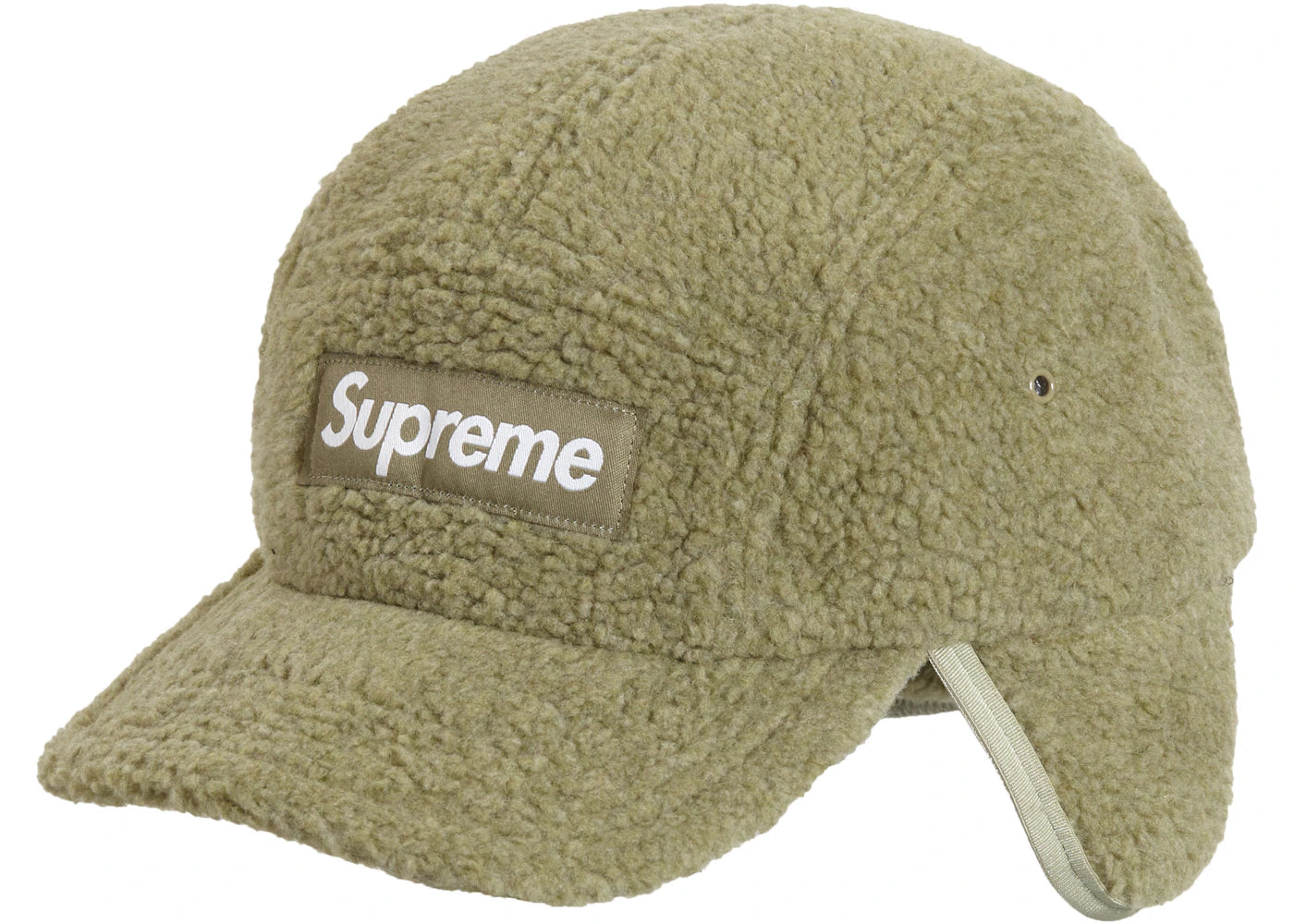 Supreme Deep Pile Earflap Camp Cap Olive