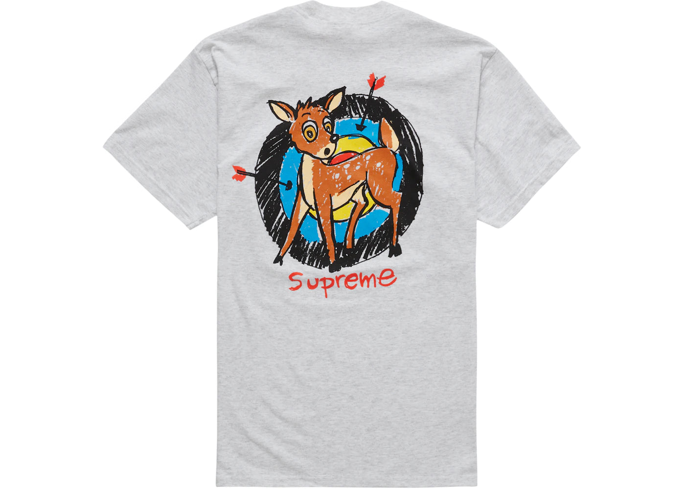 Supreme Deer Tee Ash Grey