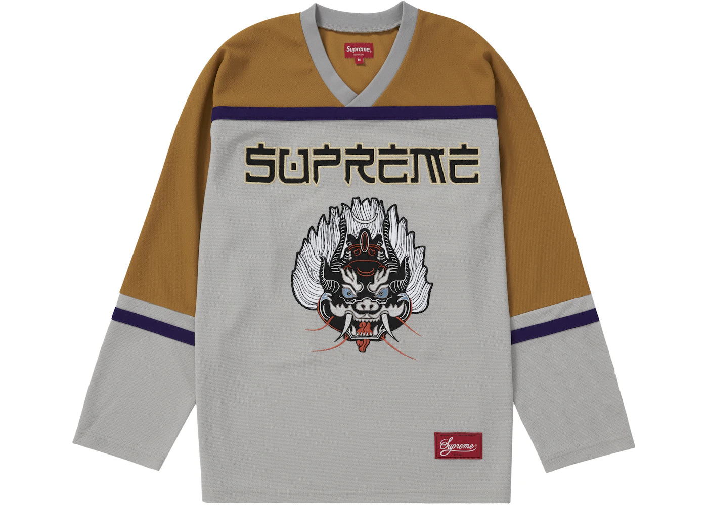 Supreme Demon Hockey Jersey Grey