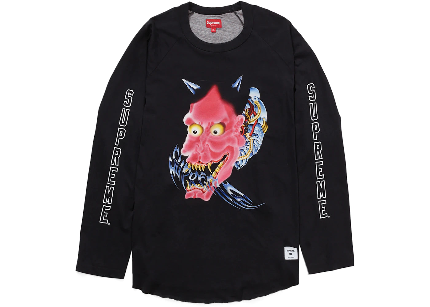 Supreme Demon Raglan L/S Top Black