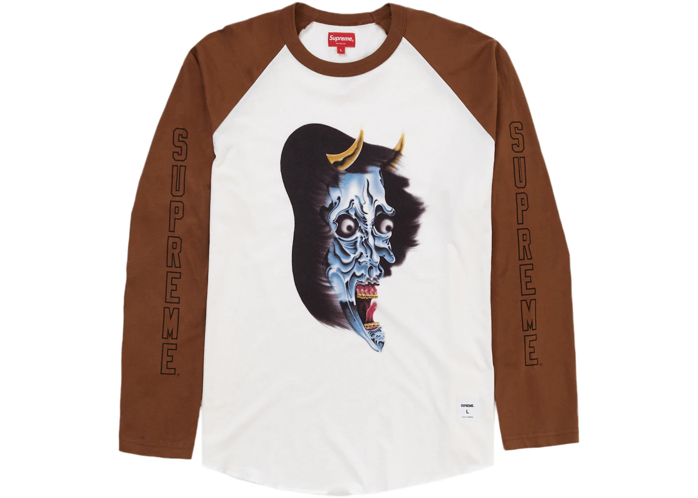 Supreme Demon Raglan L/S Top White