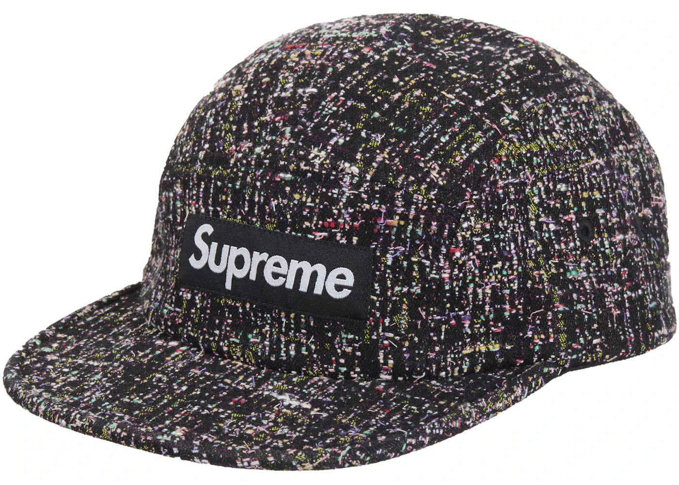 Supreme Denim Boucle Camp Cap Black