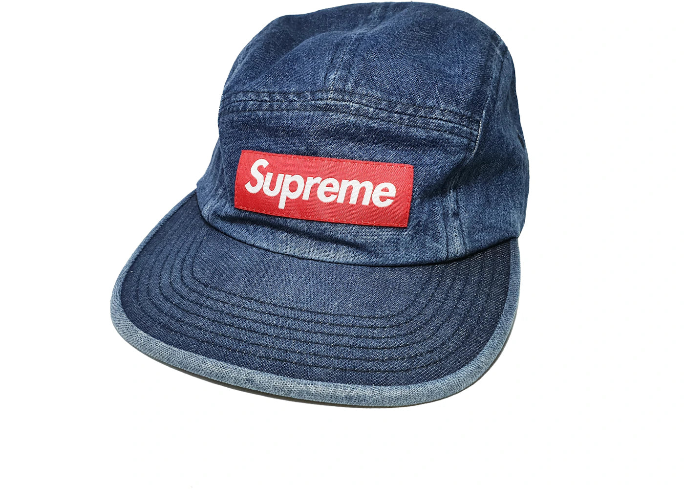 Supreme Denim Camp Cap Blue