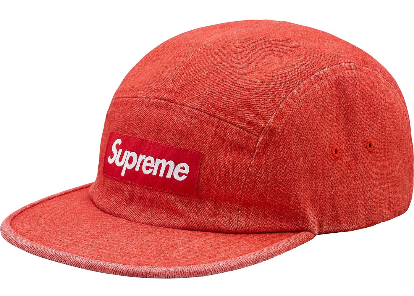 Supreme Denim Camp Cap Red
