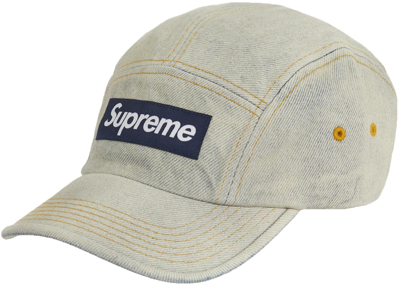 Supreme Denim Camp Cap (SS23) Dirty Indigo